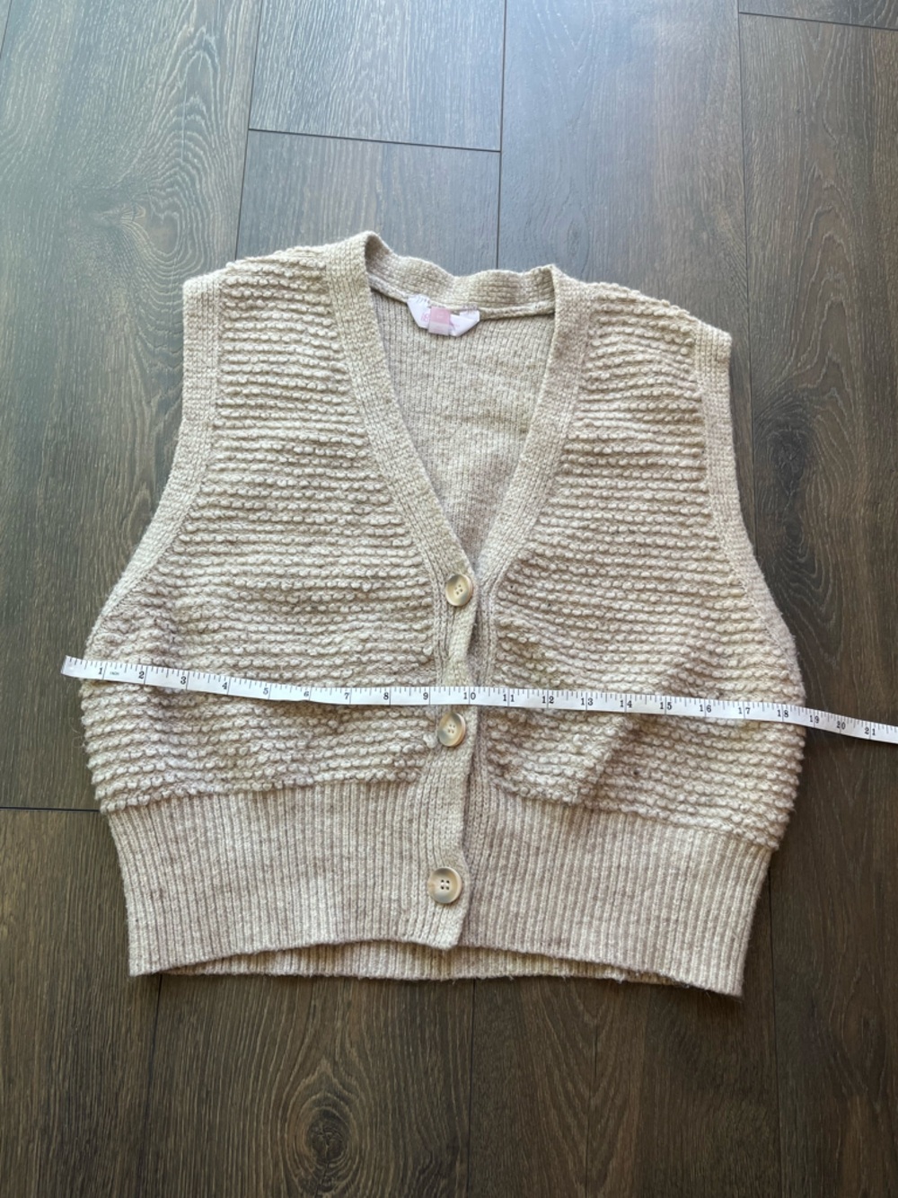 No Boundaries Button Down Sweater Vest - Picture 3 of 8